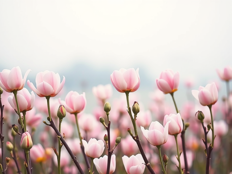 "Vintage floral wallpaper design featuring spring flowers with a minimalist aesthetic, perfect for iPhone backgrounds and flowery phone wallpapers."